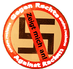 Durchgestrichenes Hakenkreuz als Zeichen GEGEN Rechtsextremismus!!!