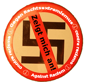 Durchgestrichenes Hakenkreuz als Zeichen GEGEN Rechtsextremismus!!!